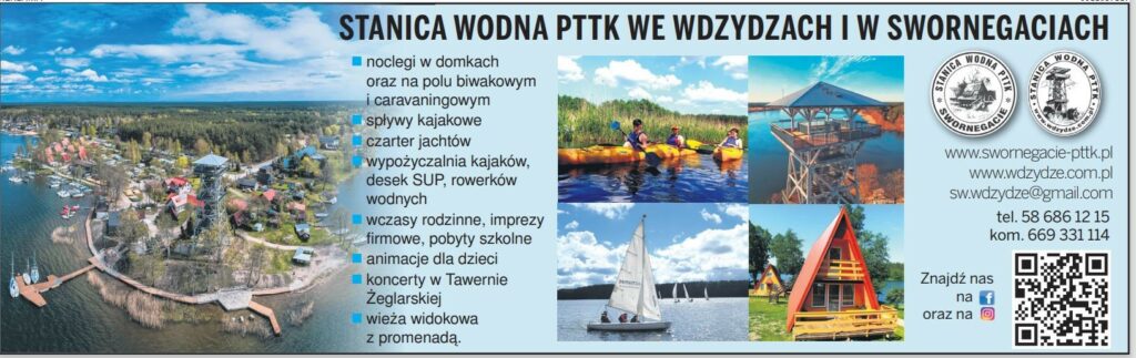Załoga Stanicy Wodnej PTTK we Wdzydzach Kiszewskich zaprasza!!